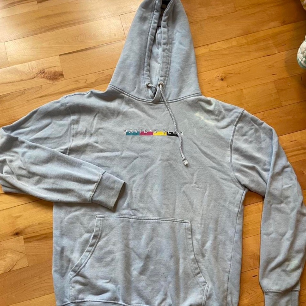 Blue David Dobrik “David’s Vlogs” hoodie